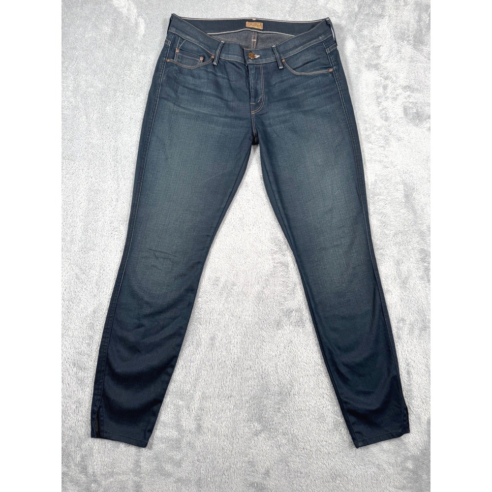 Mother Jeans The Vamp Women 28 Gift-Wrapped Blue Skinny Denim 1381-263